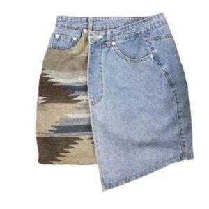 NWT Denim Wrap Skirt